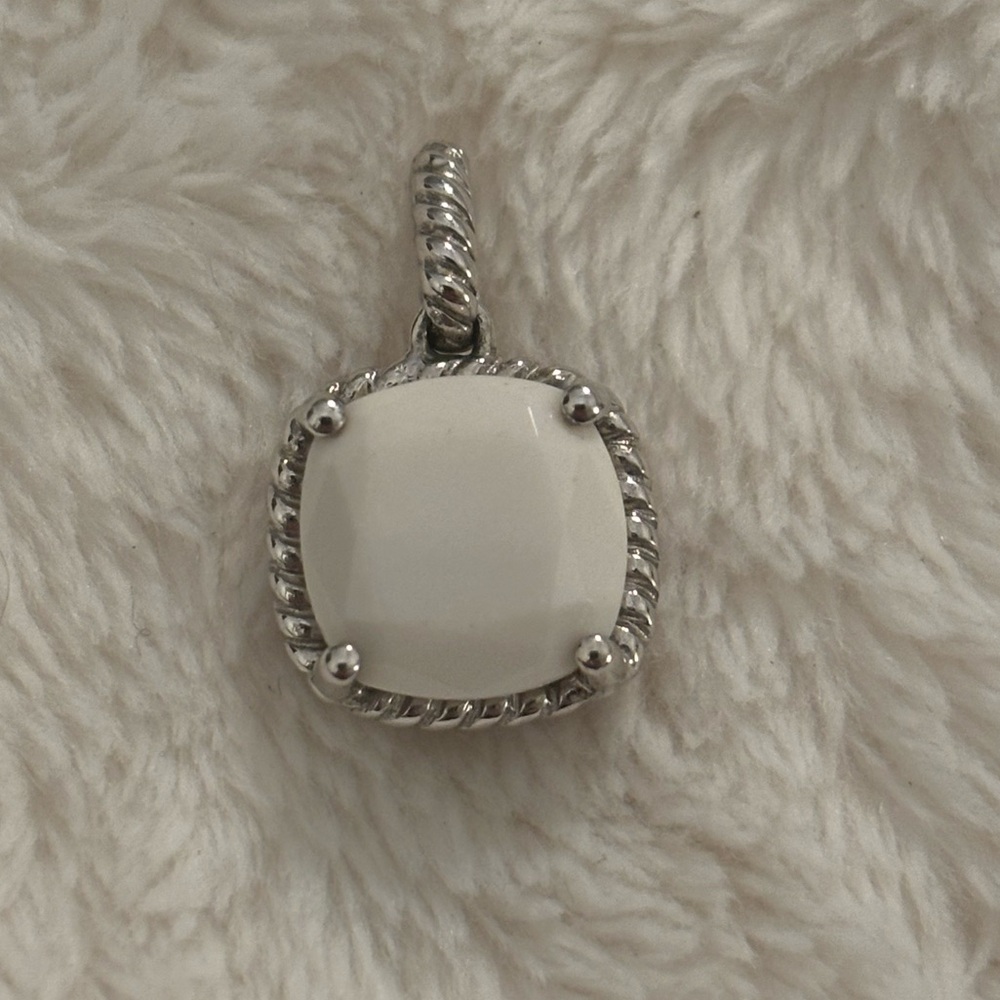 Brink’s Pure Radiance White Quartzite Pendant in 925 Sterling Silver.